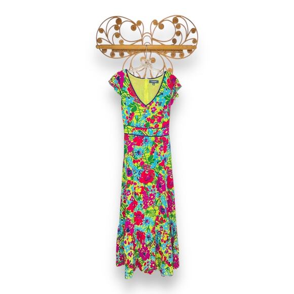 ModCloth Eyes On You Bright Floral Maxi Dress XL - Picture 2 of 9